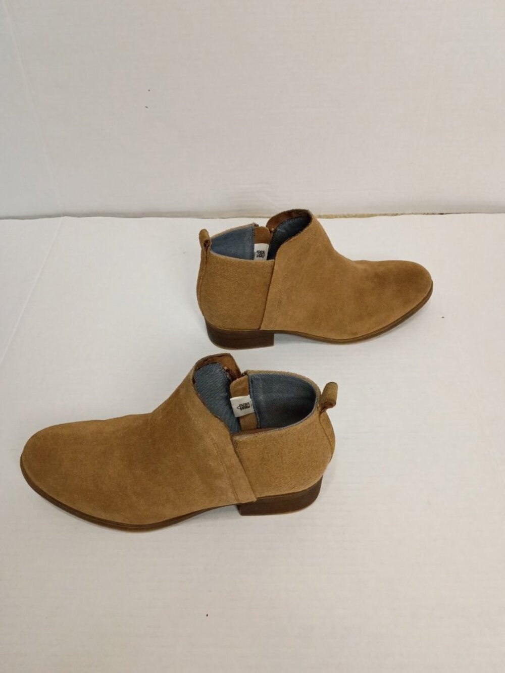 TOMS Deia Suede Ankle Booties Toffee Brown Women’s Size 7.5
